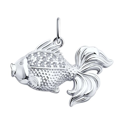 Серебряная подвеска в форме рыбки SOKOLOV