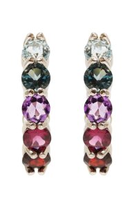Серьги-радуги из камней Secrets jewelry