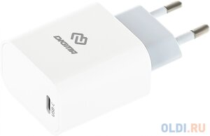 Сетевое зарядное устройство Digma DGW2C, USB-C, 3A, белый [dgw2c0f010wh]