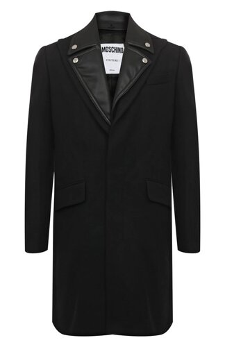 Шерстяное пальто Moschino