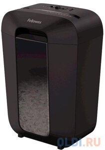 Шредер Fellowes PowerShred LX70 черный (секр. P-4)/перекрестный/11лист. 18лтр. скрепки/скобы/пл. карты