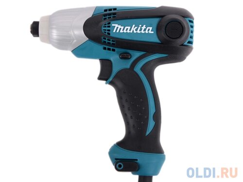 Шуруповерт Makita TD0101 230Вт Шуруповерт уд,230Вт,0-3200ум,6-ти гран 6.35,100Нм,0.99кг, кор,M4-M14, бита Philips