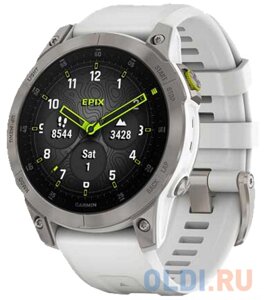 Смарт-часы Garmin Epix (Gen 2) Sapphire титановый белый 47мм