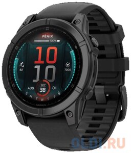 Смарт-часы Garmin Fenix E AMOLED темно-серый, черный 47мм