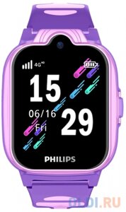 Смарт-часы Philips Kids W6610, 1.69, розовый / розовый [ctw6610pk/00]