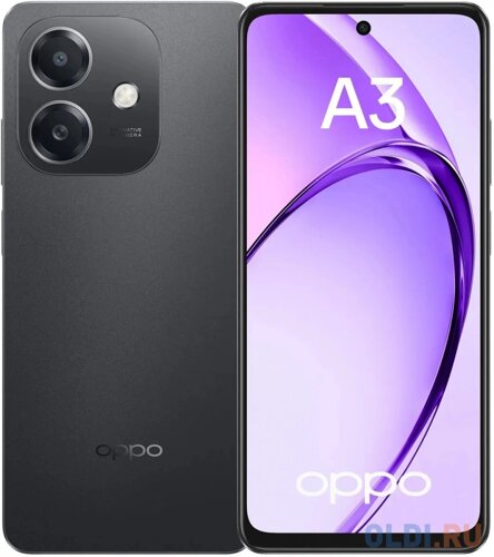 Смартфон OPPO A3 CPH2669 6+256 GB Мерцающий черный