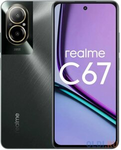 Смартфон Realme RMX3890 C67 128Gb 6Gb черный моноблок 3G 4G 2Sim 6.72 1080x2400 Android 14 108Mpix 802.11 a/b/g/n/ac NFC GPS GSM900/1800 GSM1900