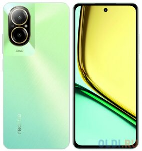 Смартфон Realme RMX3890 C67 128Gb 6Gb зеленый моноблок 3G 4G 2Sim 6.72 1080x2400 Android 14 108Mpix 802.11 a/b/g/n/ac NFC GPS GSM900/1800 GSM190