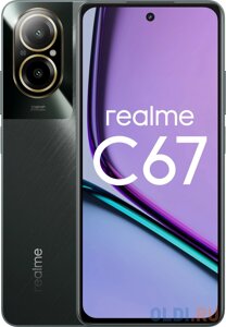 Смартфон Realme RMX3890 C67 256Gb 8Gb черный моноблок 3G 4G 2Sim 6.72 1080x2400 Android 14 108Mpix 802.11 a/b/g/n/ac NFC GPS GSM900/1800 GSM1900