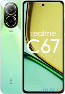 Смартфон Realme RMX3890 C67 256Gb 8Gb зеленый моноблок 3G 4G 2Sim 6.72 1080x2400 Android 14 108Mpix 802.11 a/b/g/n/ac NFC GPS GSM900/1800 GSM190