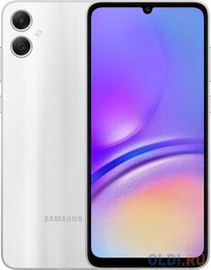 Смартфон Samsung SM-A055F Galaxy A05 64Gb 4Gb серебристый моноблок 3G 4G 2Sim 6.7 720x1600 Android 13 50Mpix 802.11 a/b/g/n/ac NFC GPS GSM900/18