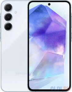 Смартфон Samsung SM-A556E Galaxy A55 5G 128Gb 8Gb голубой моноблок 3G 4G 2Sim 6.6 1080x2340 Android 14 50Mpix 802.11 a/b/g/n/ac/ax NFC GPS GSM90