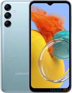 Смартфон Samsung SM-M146B Galaxy M14 64Gb 4Gb голубой моноблок 3G 4G 2Sim 6.6 1080x2408 Android 13 50Mpix 802.11 a/b/g/n/ac NFC GPS GSM900/1800