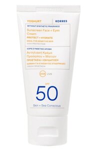 Солнцезащитный крем для лица и области вокруг глаз SPF50 (50ml) Korres