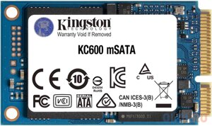 SSD накопитель Kingston KC600 1 Tb mSATA