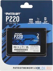 SSD накопитель patriot P220 2 tb SATA-III