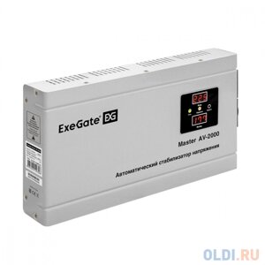 Стабилизатор напряжения Exegate Master AV-2000 2 розетки 1.2 м