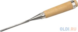 Стамеска-долото ЗУБР 18096-06 Классик с деревянной ручкой, хромованадиевая, 6мм