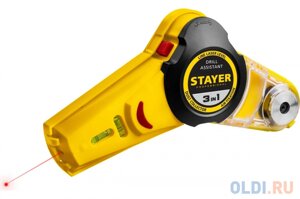 STAYER Drill Assistant уровень с приспособлением для сверления, 7м, точн. 1,5 мм/м