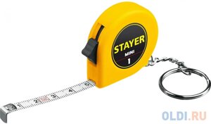 STAYER Mini, 1 м х 6 мм, рулетка-брелок (34140-1)