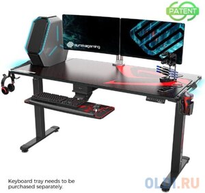 Стол для для компьютера c электрической регулировкой по высоте и RGB-подсветкой EUREKA ERK-EGD-S62B