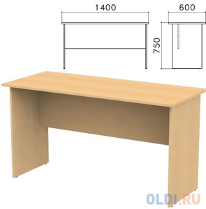 Стол письменный Канц, 1400х600х750 мм, цвет бук невский, СК21.10