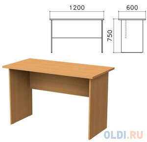 Стол письменный Монолит, 1200х600х750 мм, цвет бук бавария, СМ21.1