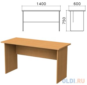 Стол письменный Монолит, 1400х600х750 мм, цвет бук бавария, СМ22.1