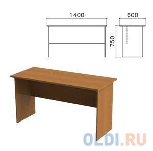 Стол письменный Монолит, 1400х600х750 мм, цвет орех гварнери, СМ22.3