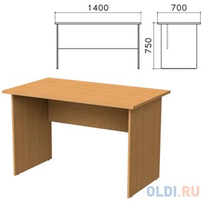 Стол письменный Монолит, 1400х700х750 мм, цвет бук бавария, СМ2.1