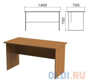 Стол письменный Монолит, 1400х700х750 мм, цвет орех гварнери, СМ2.3