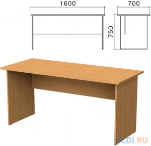 Стол письменный Монолит, 1600х700х750 мм, цвет бук бавария, СМ3.1