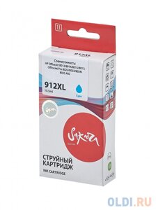 Струйный картридж Sakura 3YL81AE (912XL Cyan) для HP OfficeJet 8012/8013/8014/8015/8017; OfficeJet Pro 8022/8023/8024/8025 AIO, пигментный тип чернил,