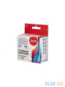 Струйный картридж Sakura F6V16AE (123 Tri-colour) для HP DeskJet 1110/1111/1112/2130/2131/2132/2133/2134/2630/3639 AIO; Envy 4510/4511/4516/4517/4520/