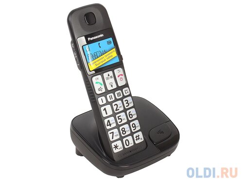 Телефон DECT Panasonic KX-TGE110RUB АОН, Caller ID 20, Эко-режим, Память 50, Black-List