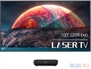 Телевизор laser hisense 100 laser TV 100L9h черный 4K ultra HD 60hz DVB-T DVB-T2 DVB-C DVB-S DVB-S2 USB wifi smart TV