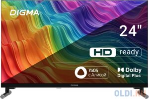 Телевизор LED digma 24 DM-LED24SBB32 яндекс. тв frameless черный HD 60hz DVB-T DVB-T2 DVB-C DVB-S DVB-S2 USB wifi smart TV