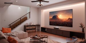 Телевизор LED hisense 100 laser TV 100L5h черный 4K ultra HD 100hz DVB-T DVB-T2 DVB-C DVB-S DVB-S2 wifi smart TV