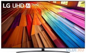 Телевизор LED LG 75 75UT81006LA. ARUB черный 4K ultra HD 60hz DVB-T DVB-T2 DVB-C DVB-S2 USB wifi smart TV