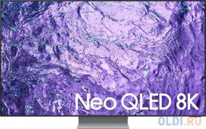 Телевизор QLED samsung 55 QE55QN700CUXRU Q черный титан/серебристый 8K ultra HD 60hz DVB-T2 DVB-C DVB-S2 USB wifi smart TV