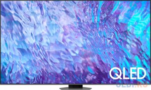 Телевизор QLED samsung 98 QE98Q80cauxce series 9 черный 4K ultra HD 120hz DVB-T2 DVB-C DVB-S2 USB wifi smart TV
