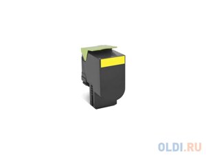 Тонер-Картридж Lexmark 80C8XY0 для CX510x желтый 4000стр