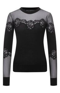 Топ из кашемира и шелка Dolce & Gabbana