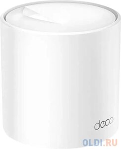 TP-Link Deco X60(1-pack) Домашняя Mesh Wi-Fi 6 система AX5400, до 574 Мбит/с на 2,4 ГГц + до 4804 Мбит/с на 5 ГГц