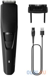 Триммер Philips Series 3000 BT3234/15 черный (насадок в компл:1шт)