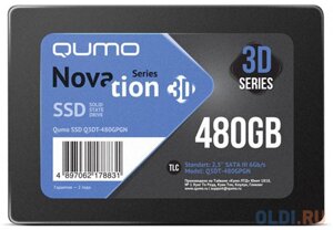 Твердотельный накопитель SSD 2.5 480 gb QUMO Q3dt-480GPGN read 560mb/s write 540mb/s 3D NAND TLC