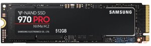 Твердотельный накопитель SSD M. 2 512 Gb Samsung 970 PRO NVMe Read 3500Mb/s Write 2300Mb/s MLC MZ-V7P512BW