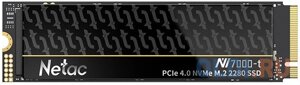 Твердотельный накопитель SSD M. 2 netac 2.0tb NV7000-t series NT01NV7000t-2T0-E4x retail (PCI-E 4.0 x4, up to 7300/6700mbs, 3D NAND, 1280TBW, N