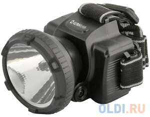 Ultraflash LED5366 (фонарь налобн аккум 220В, черный, 0,5 Ватт LED, 2 реж, пласт, бокс)