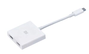 USB-разветвитель xiaomi mi USB-C to USB-A + HDMI multifunction adapter (xmzjqch2TM)